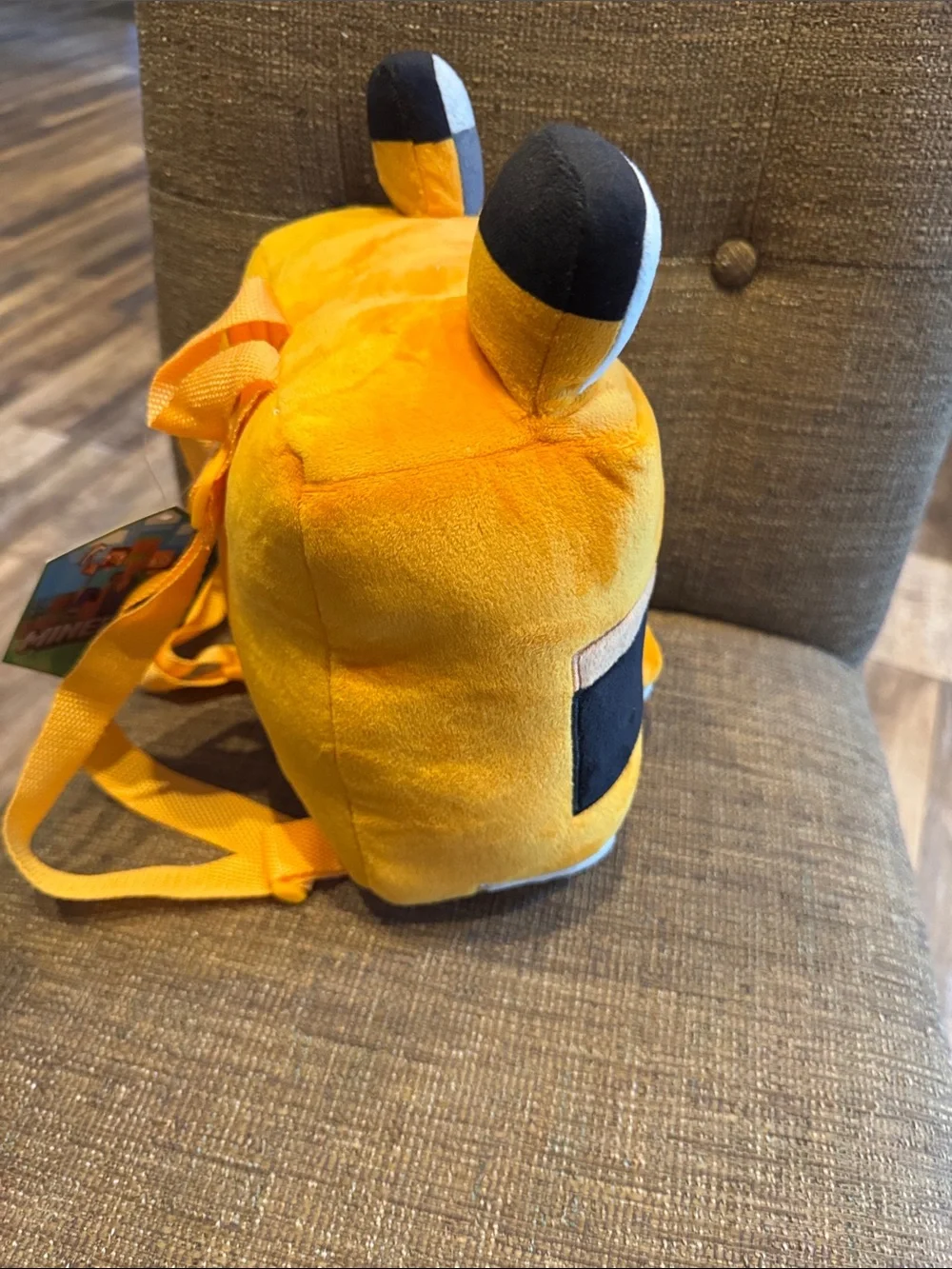 Minecraft fox plush backpack NWT